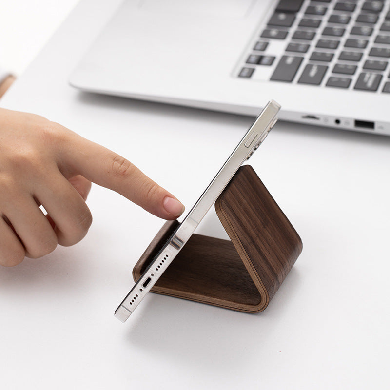Walnut Wood Mobile Phone Stand