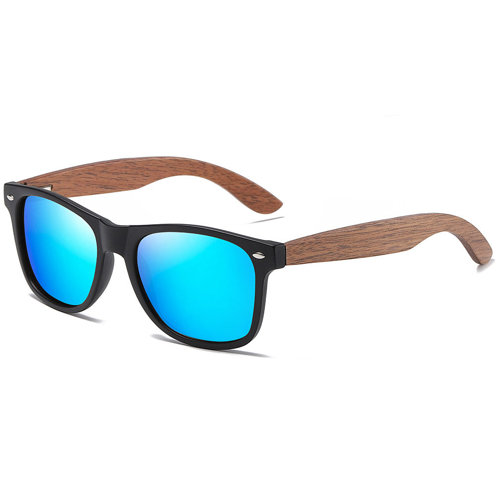Stylish Walnut Wood Sunglasses with Polarized Lenses