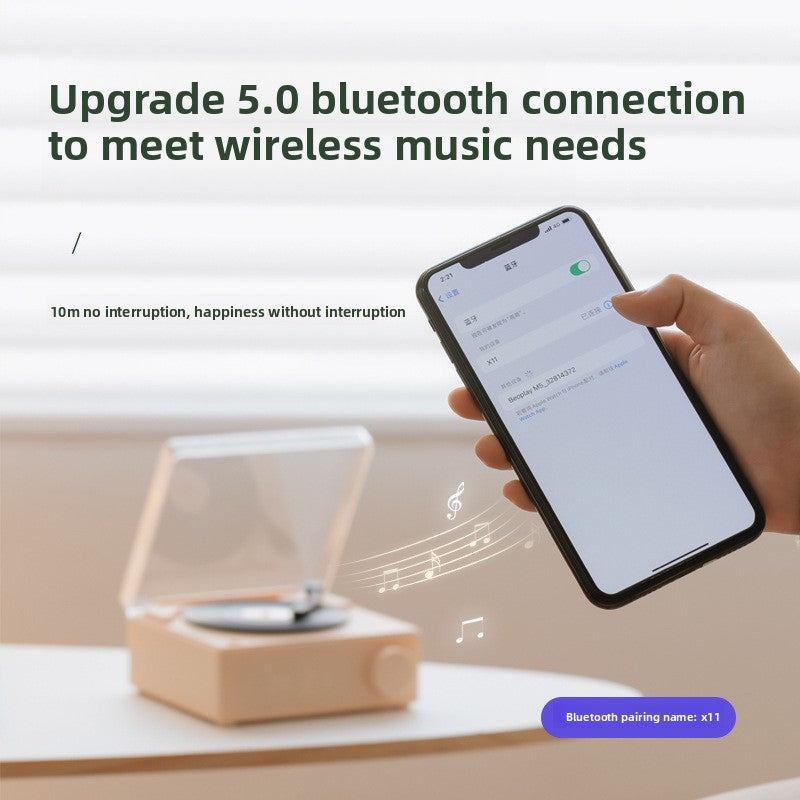 Mini Vinyl Bluetooth Speaker