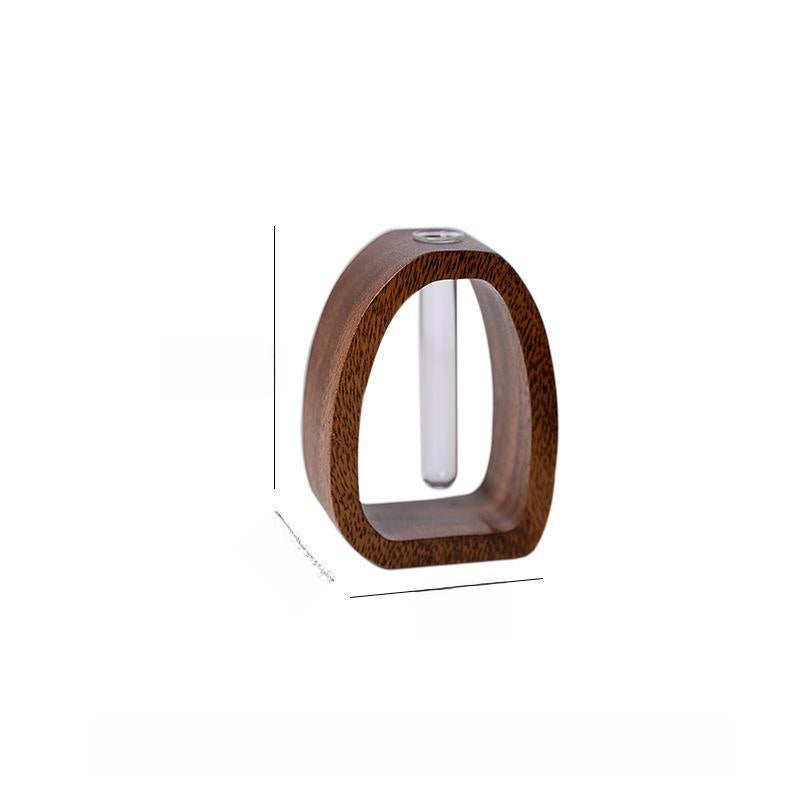 Walnut wood vase